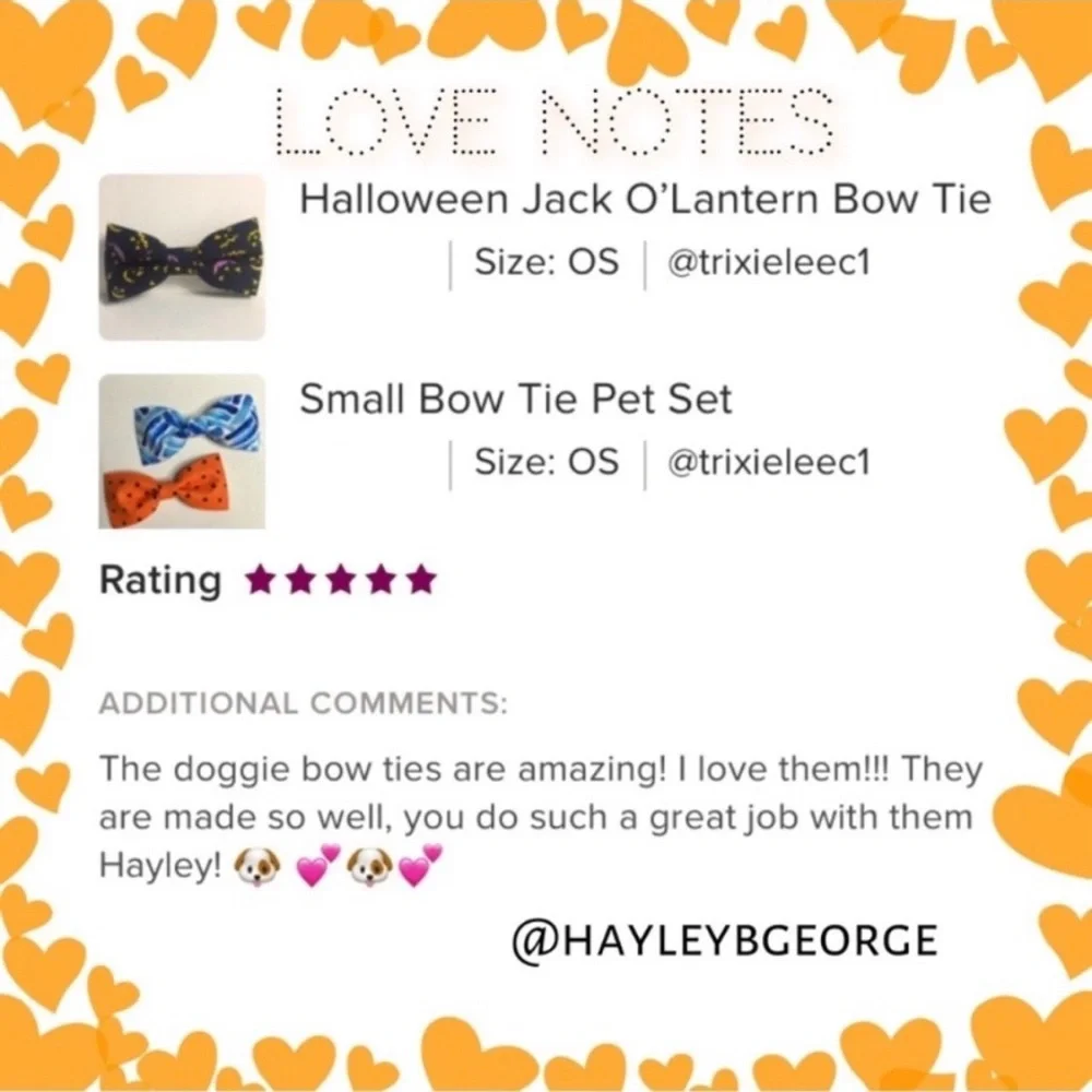 Pet Bowtie in Candy Corn & Pumpkins Halloween